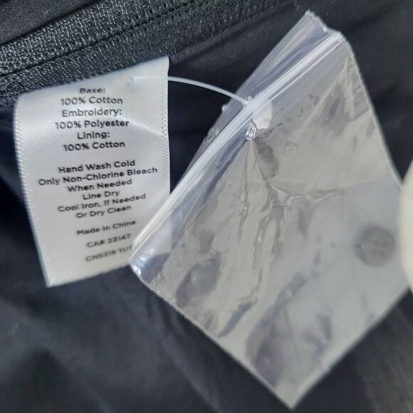 Talbots Womens Floral Embroidered Top Black Size 12 Dark Romantic Fairy Feminine - Picture 6 of 8